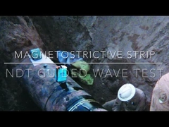 Магнетостриктивная сенсорная лента для испытаний НДТ с направленными волнами